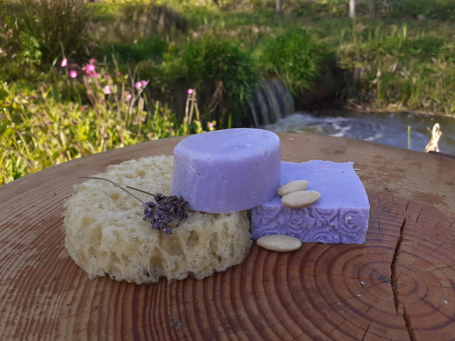 skincareBOOtique richly lathering, moisturising ALavender Almond Oil Soap