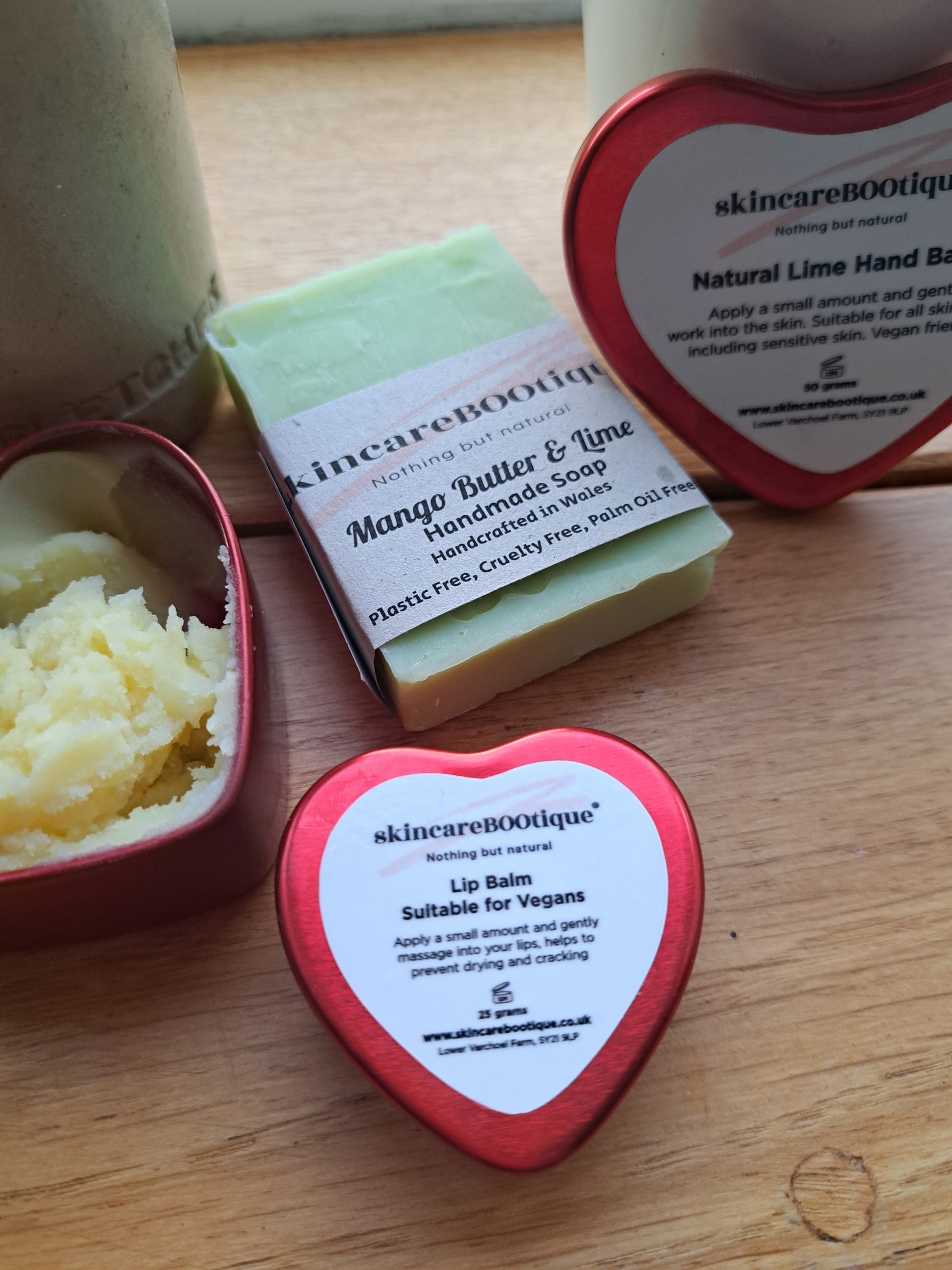 Lime Natural gentle moisturising skincare. Soap, Hand Balm, Lip Balm