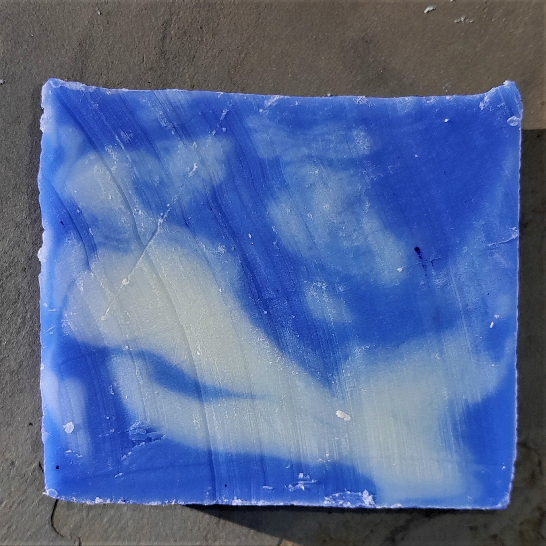 Blue and White Swirl Soap Lavender Moisturising Natural Handmade ecofriendly