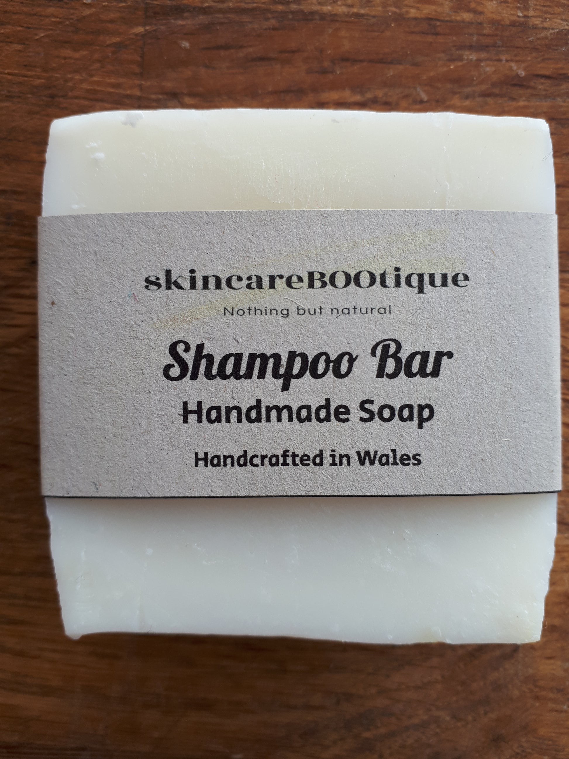Natural Shampoo Bar. Unperfumed Foaming Plastic and synthetic additive free